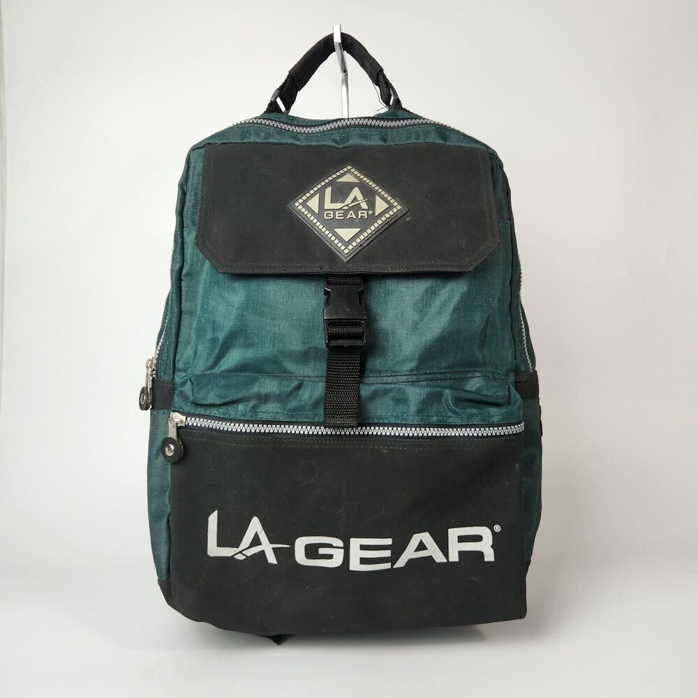 VTG 90s LA Gear Backpack Retro Colorblock Sports‎ Basketball Streetwear Futurism